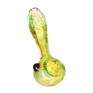 Fall Fire Fritted Glass Spoon Pipe