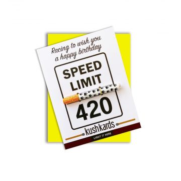 KushKards One Hitter Greeting Cards | 420 Birthday