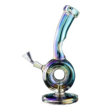 MJ Arsenal Limited Edition Iridescent Saturn Mini Bong | Side view 