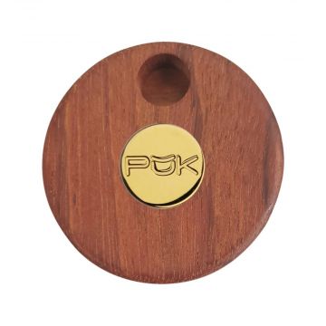 Wood PUK Cannabis Container and Smoking Device | Gold