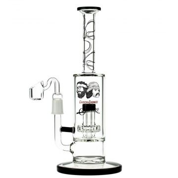 Cheech & Chong’s Great Dane Glass Dab Rig | 10 Inch | Black - Side View 1