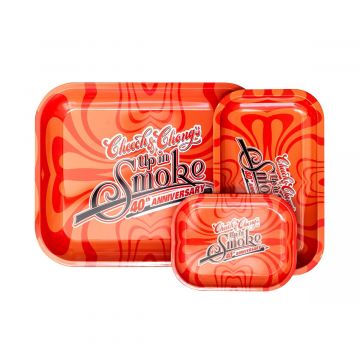 Cheech & Chong’s 40th Anniversary Aluminum Rolling Tray | Red