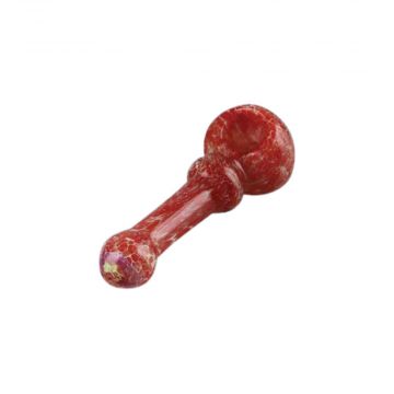 Frit Art Glass Hand Pipe | Side View 1