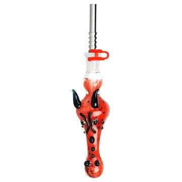 Dragon Snout Glass Vapor Straw Collector | Red