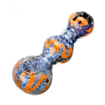 3.5" Fritted Squiggle Spoon Glass Pipe
