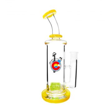 Glasslab 303 Colored Lace Rectangle Bong | Crayon