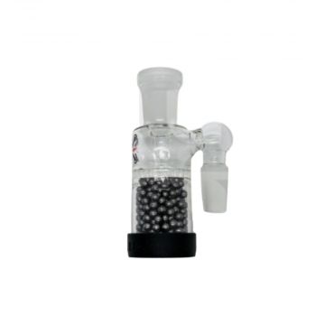 Flux Fusion Glass Carbon Ball Filter | 90 Degree