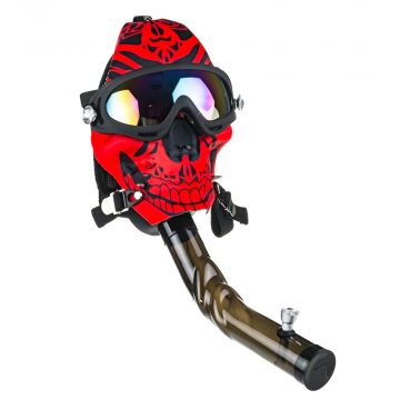 Gas Mask Goggle Bong with Bent Tube | Random 1