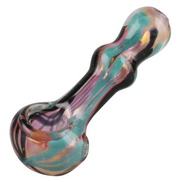 Gold Fumed Wig-wag Hand Pipe