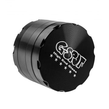 G-Spot - Aluminum Magnetic Herb Grinder - 4-part - 76mm - Black - Assembled 