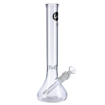 LA Pipes Clear Beaker Ice Bong | 12 Inch | side view 1