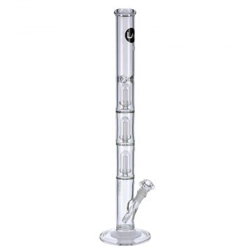 LA Pipes Straight Ice Bong with Triple Showerhead Percolator | 26 Inch | side view 1