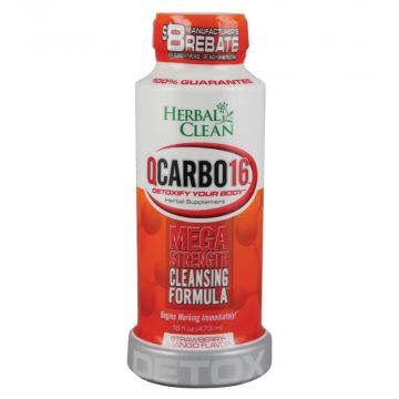 Herbal Clean QCarbo16 Liquid Beverage | Strawberry Mango 