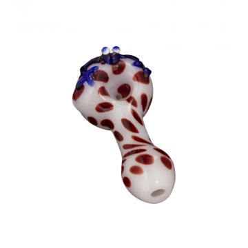 LA Pipes Froggy Friend Spoon with Red Dots | Blue Frog