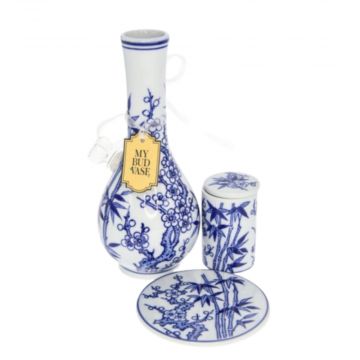My Bud Vase "Luck" Chinese Porcelain Vase Bong | side view 1
