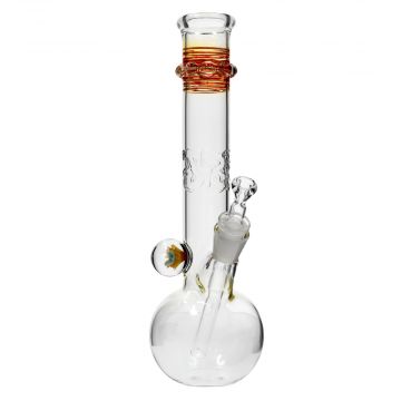 Jerome Baker Designs and EHLE. Dichro Fumed Glass Bubble Base Bong | Side view 1