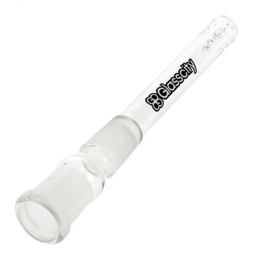Glasscity Pearl Diffuser Downstem | Clear | 18.8mm - Front View 