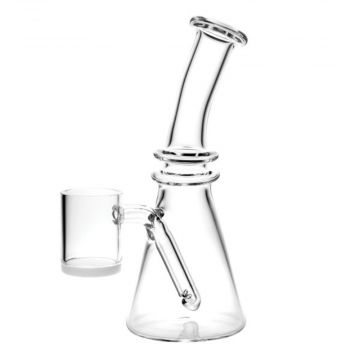 Mini All-In-One Quartz Oil Rig With a Opaque Bottom Banger