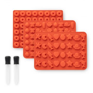 ONGROK Silicone Gummy Making Kit - 3 Pack | With droppers