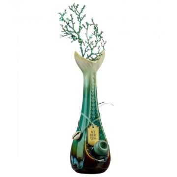 My Bud Vase "Mermaid" Water Pipe | side view