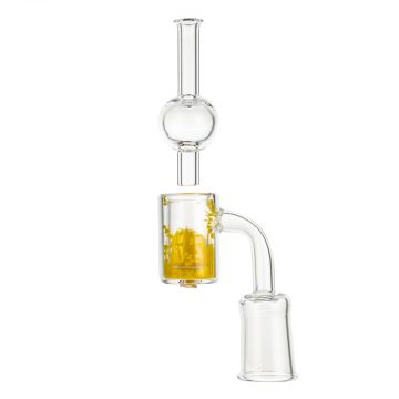 Glass Banger Set Yellow Granulate With Carb Cap | Female Joint | 18.8mm