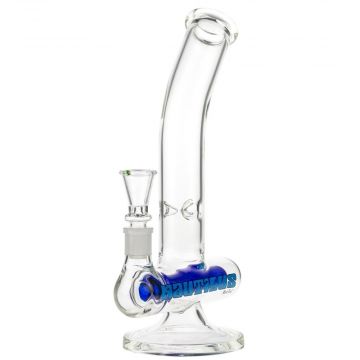 Black Leaf The Nautilus Inline Perc Glass Layback Ice Bong - Side View 1