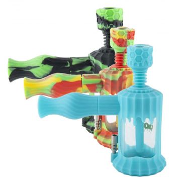 Ooze Clobb Silicone Glass 4-in 1 Bong | All colors