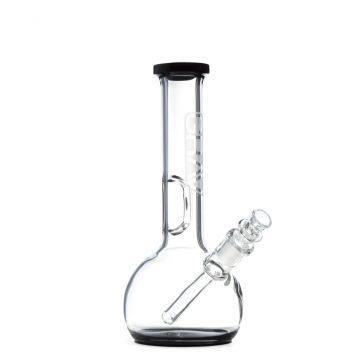 Grav Labs Small Round Base Bong with Black Accents | Side view 1