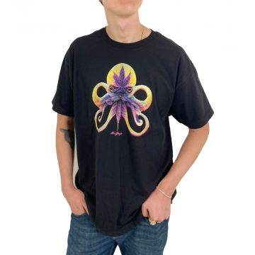 Mr Ganja Octopot Cotton T-Shirt | Small