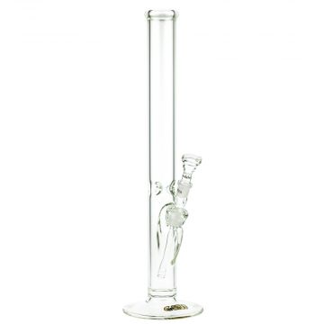 G-Spot Glass Classic Cylinder Ice Bong with Gold Logo | 50 cm - Side View 1