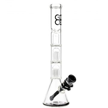 14 Double Crushed Percolator Water Pipe - Oil Rig -SmokeDay