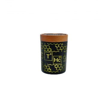 V Syndicate SmartStash Jar | Small | THC Elemental Yellow