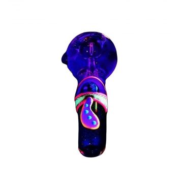 Freezable Glycerin Glitter Glow Spoon Pipe | UV light