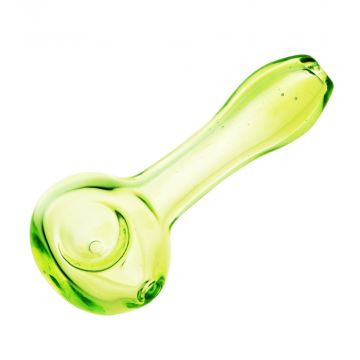 Translucent Spring Green Spoon Pipe
