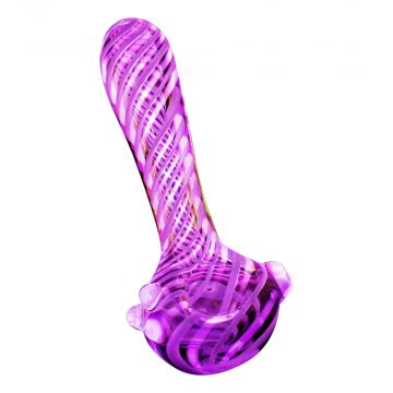 Pulsar UV Candy Stripe Spoon Pipe | random color 1