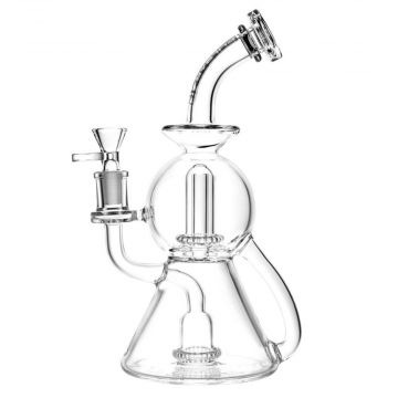 Pulsar "The Thinker" Geometric Recycler Water Pipe | Side view