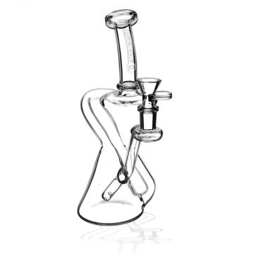 Pulsar "Jinni" Diffused Inline Downstem Recycler Bong | left view
