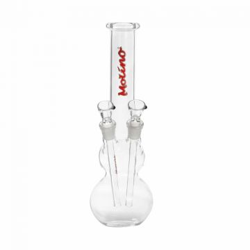 Molino Glass Double Shooter Party Bong | Front view 