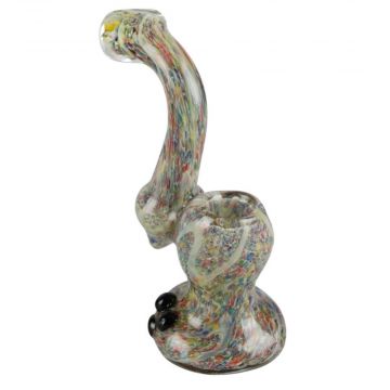 Glass Rainbow Speckled Bubbler | 5.5 Inch