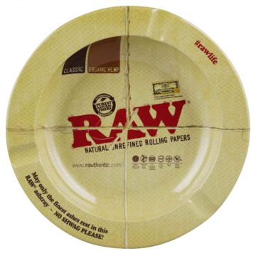 RAW Round Metal Magnetic Ashtray | front
