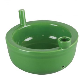 Roast And Toast Ceramic Cereal Bowl Pipe | Green