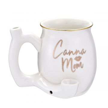 Roast & Toast Canna Mom Ceramic Pipe Mug | 11oz