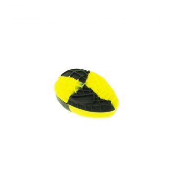 Silicone Non-Stick Teardrop Stash Container | Black Yellow