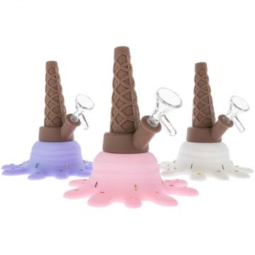 Splat Ice Cream Silicone Bong | Random colors 1