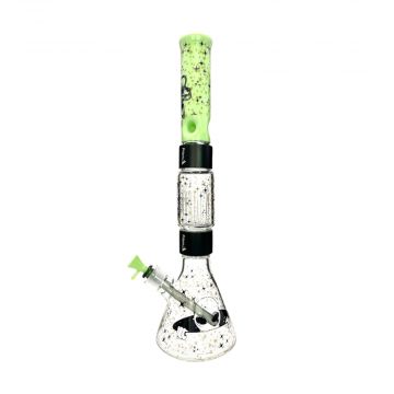 Prism Halo Spaced Out Double Stack Modular Bong | Side view 