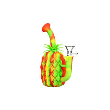 The Pineapple Bong - Silicone Water Pipe with Glass Bowl