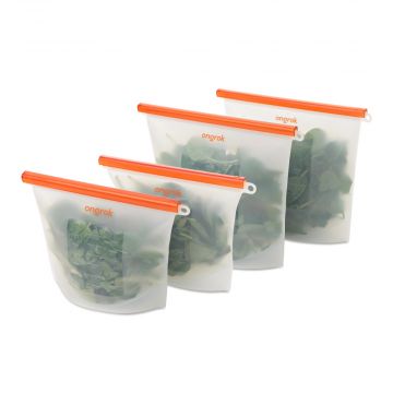 ONGROK Silicone Storage Bag | 2 Pack | 1500ml & 3000ml bags