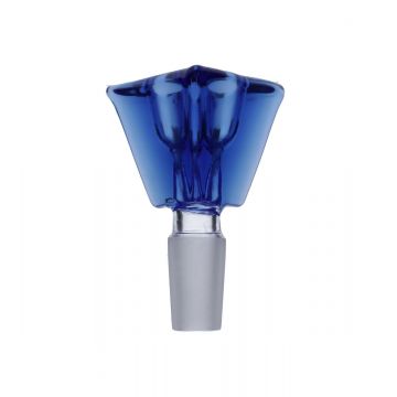 Triangle Glass Bowl | Male Joint | Blue | 14.5mm