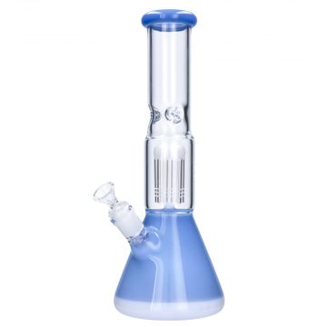 Glass Beaker Base Ice Bong with Tree Perc | Side view 4