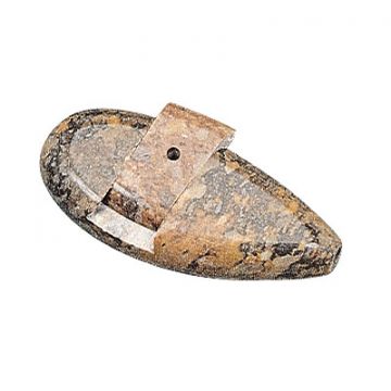 Stone Hand Pipe - Flat Teardrop with Sliding Lid